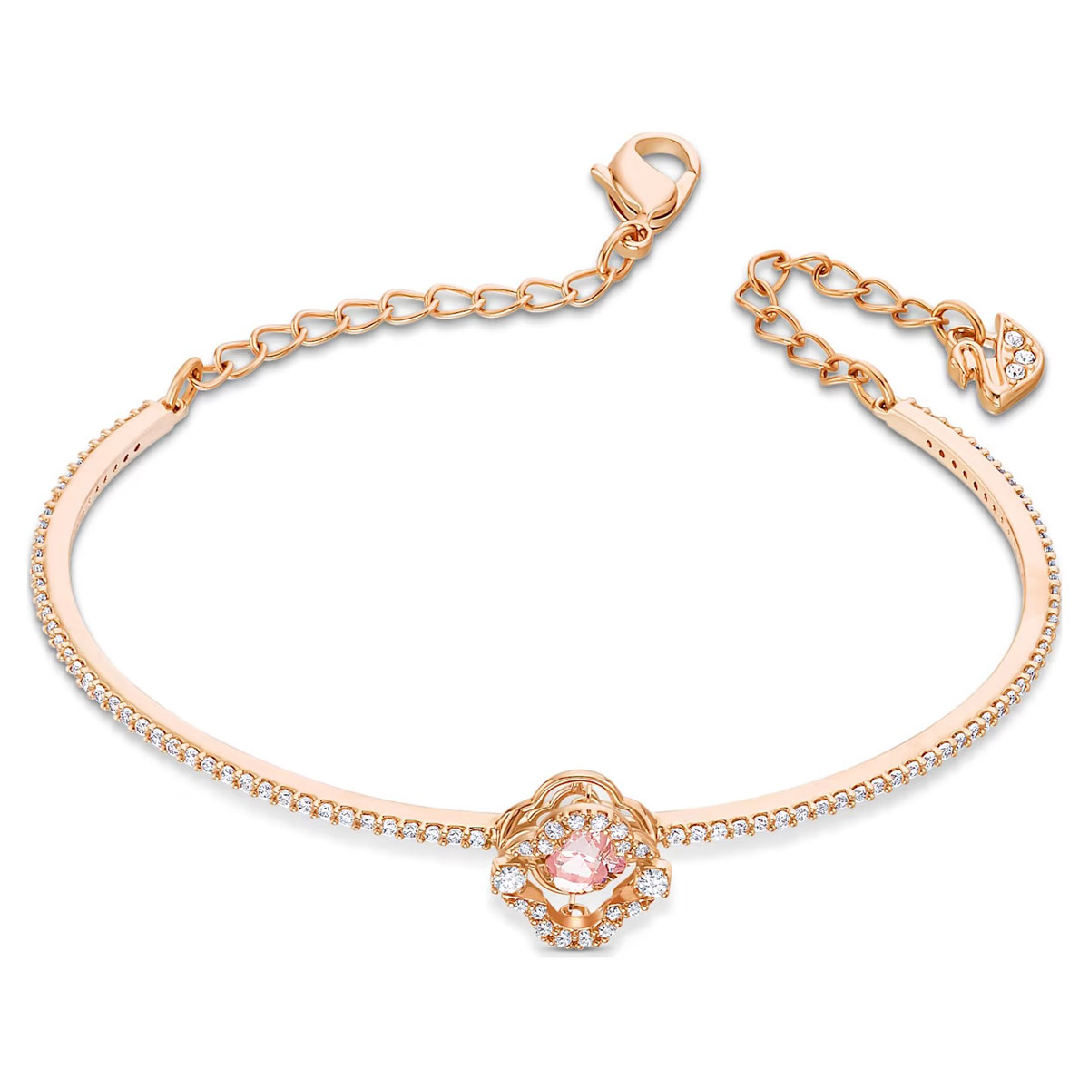 Swarovski Bracelet Sparkling Dance Bangle Crystal Rose Gold M